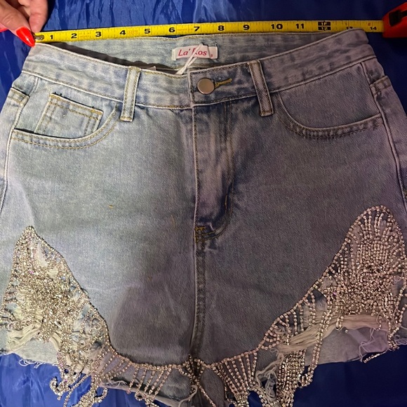 La Ros bling denim shorts small - Picture 6 of 9